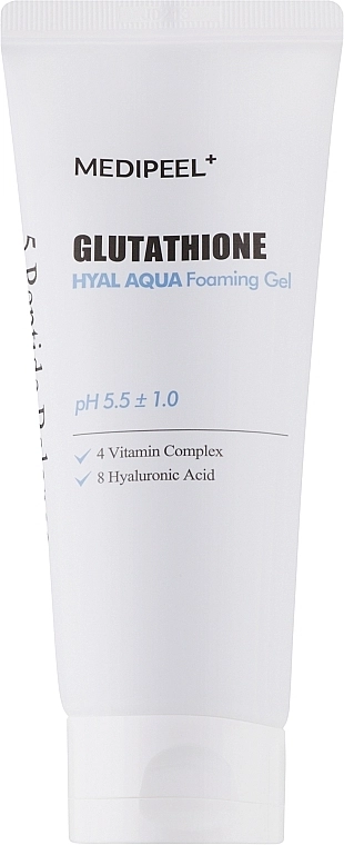 Увлажняющий гель-пенка для умывания - Medi peel Glutathione Hyal Aqua Foaming Gel, 150 мл - фото N1