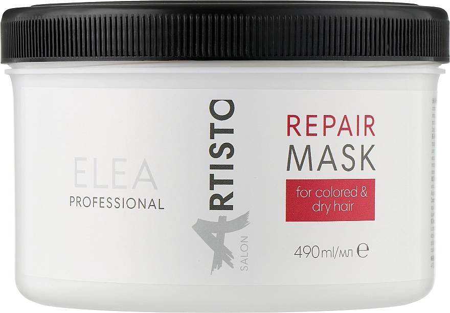 Elea Professional Маска відновлювальна для фарбованого волосся Artisto Repair Mask For Colored & Dry Hair - фото N1