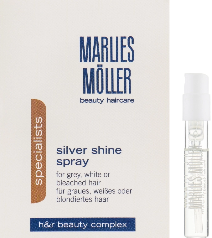 Marlies Moller Кондиционер-спрей для блондинок против желтизны волос Specialist Silver Shine Spray (пробник) - фото N1