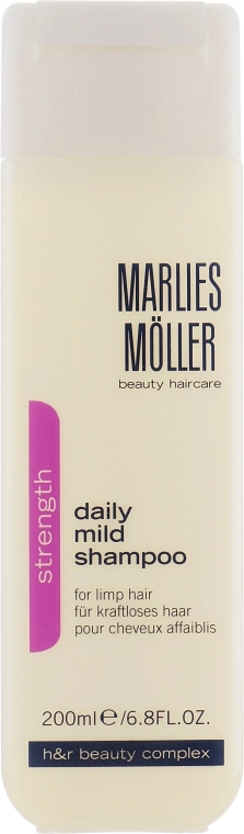 Marlies Moller Мягкий шампунь для ежедневного применения Strength Daily Mild Shampoo - фото N4