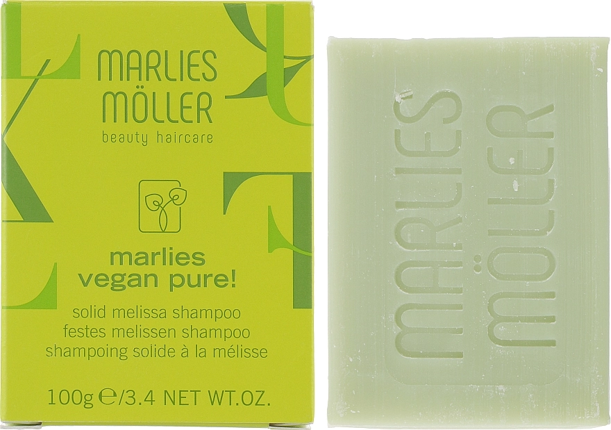 Marlies Moller Твердый веганский шампунь Solid Melissa Vegan Shampoo - фото N1