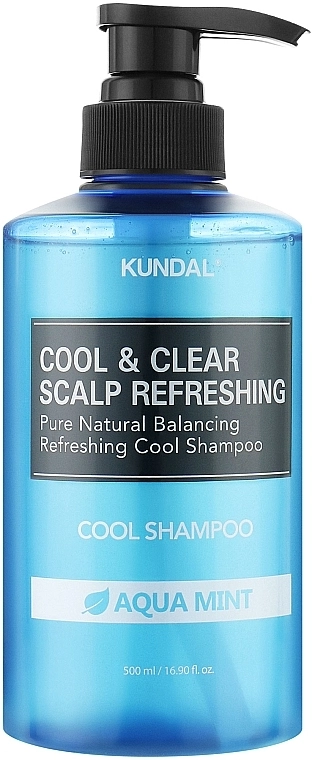 Шампунь освежающий "Мятная вода" - Kundal Cool & Clear Scalp Refreshing Shampoo, 500 мл - фото N1