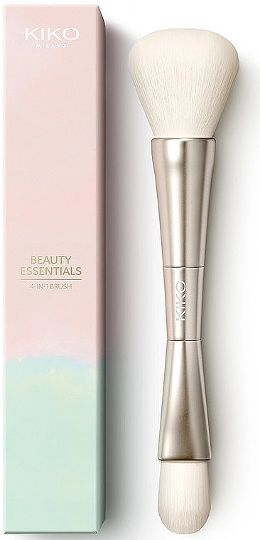 Kiko Milano Універсальний пензлик 4 в 1 для обличчя та очей Beauty Essentials 4-In-1 Brush - фото N1