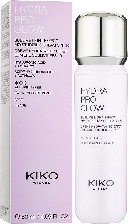 Kiko Milano Увлажняющий флюид для лица придающий сияние Hydra Pro Glow SPF 10 - фото N2