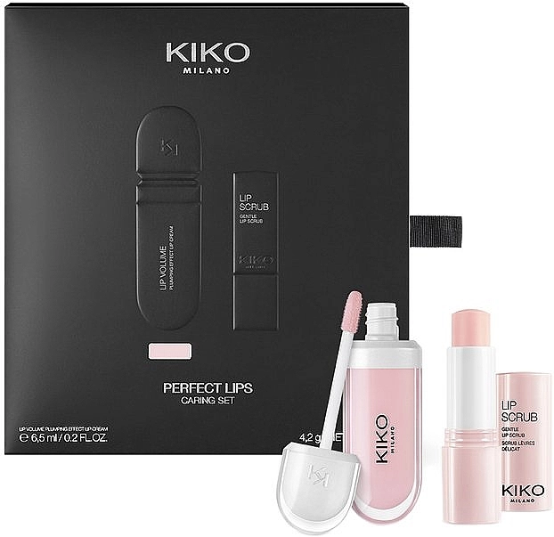 Kiko Milano Набор Perfect Lips Caring Set (lip/scrb/4.2g + lip/cream/6.5ml) - фото N1