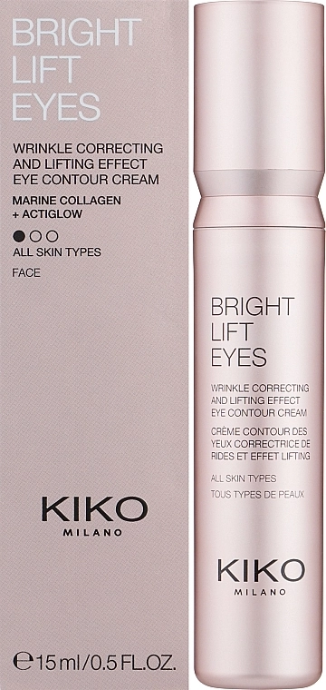 Kiko Milano Лифтинг крем для глаз с морским коллагеном Bright Lift Eyes Cream - фото N2