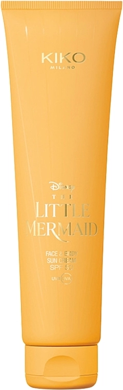 Kiko Milano УЦІНКА Водостійкий сонцезахисний крем для обличчя й тіла Disney The Little Mermaid Face & Body Sun Cream SPF 50 * - фото N1