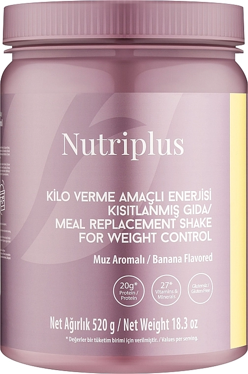 Farmasi Коктейль для контролю ваги зі смаком банана Nutriplus - фото N1