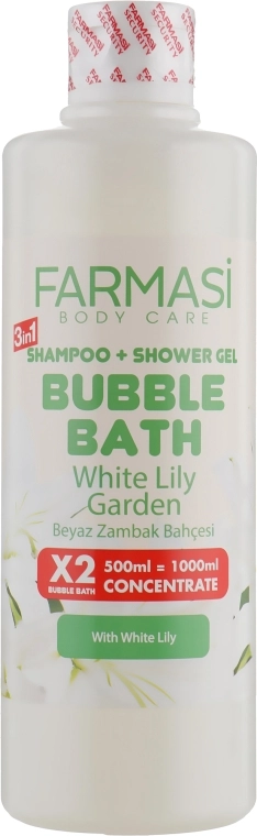 Farmasi Піна для ванни "Біла лілія" Bubble Bath - фото N1