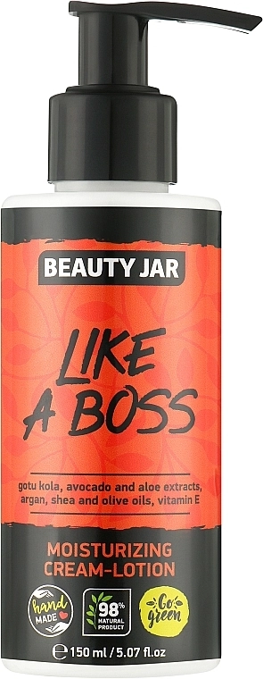 Beauty Jar Зволожувальний крем для тіла Like A Boss Moisturizing Cream-Lotion - фото N1