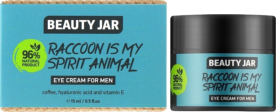 Beauty Jar Крем для кожи вокруг глаз для мужчин Raccoon Is My Spirit Animal Eye Cream For Men - фото N2