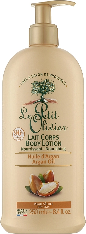 Le Petit Olivier Лосьйон з аргановою олією для тіла Organic Care With Argan Oil Lotion - фото N1