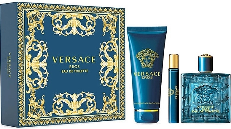 Versace Eros Набор (edt/100ml + sh/gel/150ml + edt/10ml) - фото N1