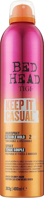 TIGI Лак для волосся з гнучкою фіксацією Bed Head Keep It Casual Hairspray - фото N1