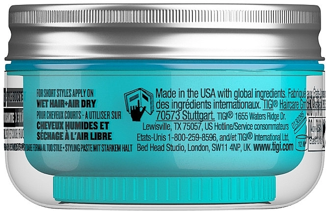 TIGI Віск для стайлінгу Bed Head Manipulator Texturizing Putty With Firm Hold - фото N5