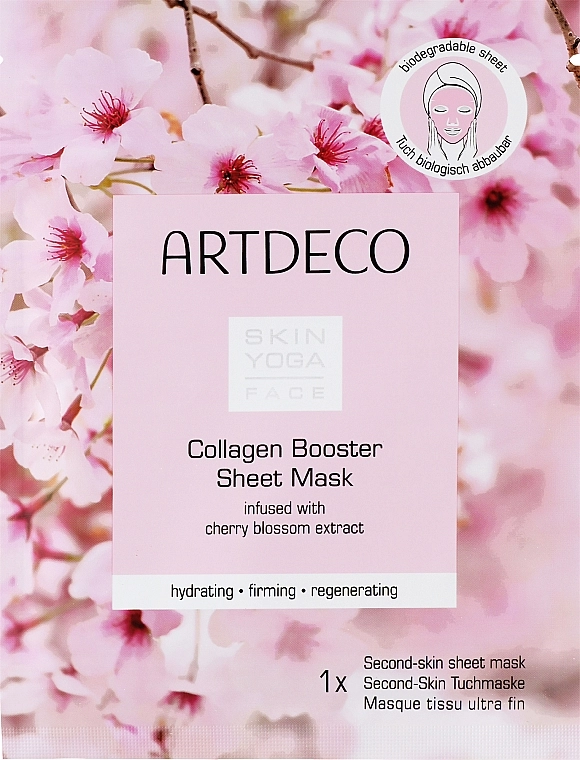 Artdeco Тканинна маска для обличчя з колагеном Skin Yoga Face Collagen Booster Sheet Mask - фото N1