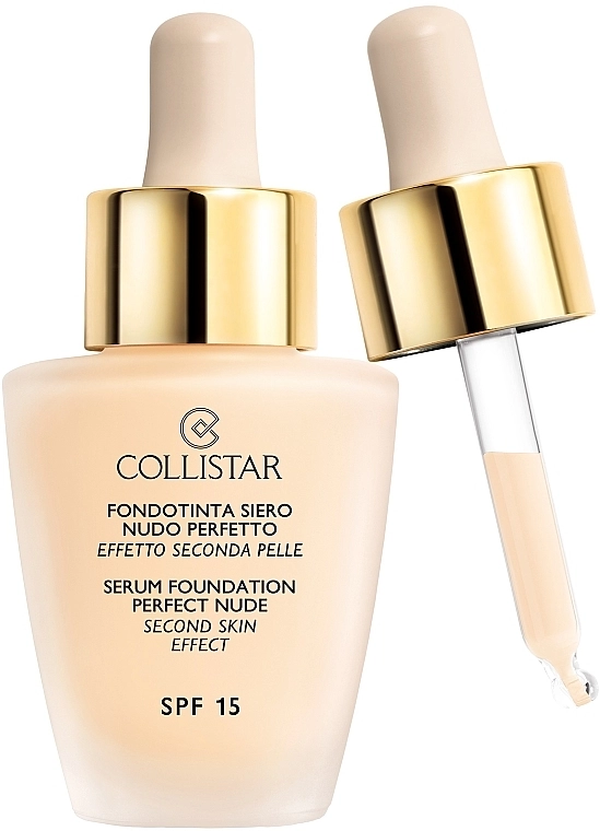 Collistar Serum Foundation Perfect Nude Second Skin Effect SPF 15 Тональный крем - фото N1