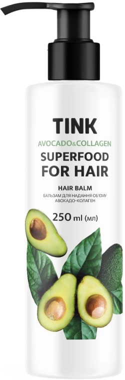 Tink Бальзам для надання об'єму "Авокадо та колаген" SuperFood For Hair Avocado & Collagen Balm - фото N1