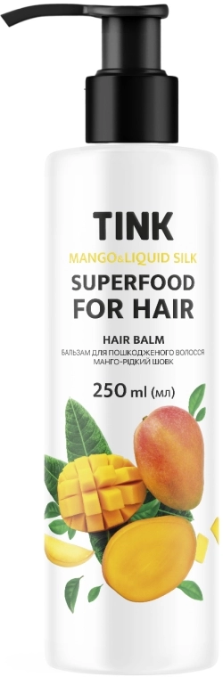 Tink Бальзам для поврежденных волос "Манго и жидкий шелк" SuperFood For Hair Mango & Liquid Balm - фото N1