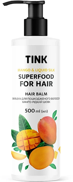 Tink Бальзам для поврежденных волос "Манго и жидкий шелк" SuperFood For Hair Mango & Liquid Balm - фото N4