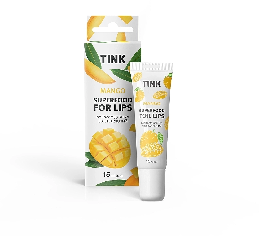 Tink Зволожувальний бальзам для губ "Манго" Superfood For Lips Mango - фото N1