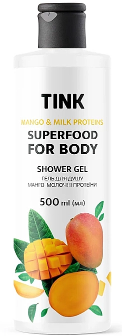 Tink Гель для душу "Манго-молочні протеїни" Superfood For Body Shower Gel - фото N1