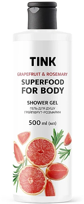 Tink Гель для душу "Грейпфрут-розмарин" Superfood For Body Shower Gel - фото N1