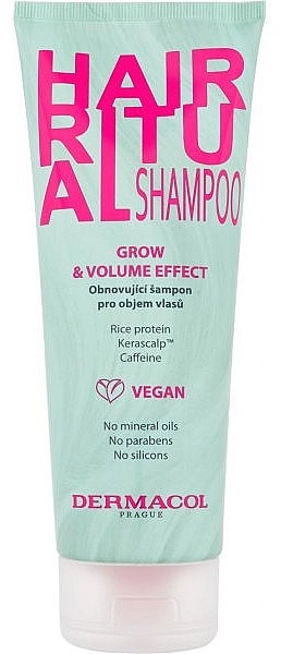 Dermacol Зміцнювальний шампунь Hair Ritual Grow & Volume Shampoo - фото N1