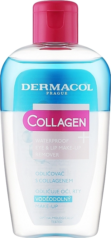 Dermacol Collagen Waterproof Eye & Lip Make Up Remover Двухфазное средство для снятия водостойкого макияжа - фото N1