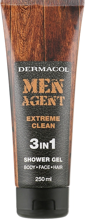 Dermacol Гель для душу Men Agent Extreme Clean 3In1 Shower Gel - фото N1