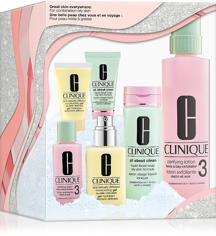 Clinique Набор, 6 продуктов Great Skin Everywhere: For Combination Oily Skin - фото N1