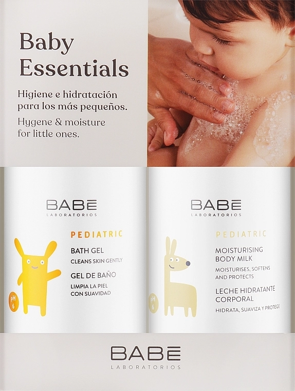 BABE Laboratorios Набір Pediatric Baby Box (sh/gel/500ml + b/milk/500ml) - фото N1