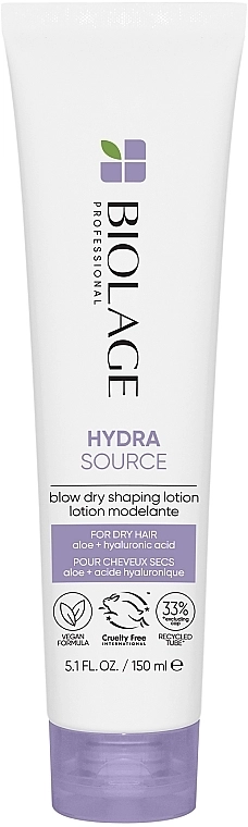 Biolage Лосьйон без змивання з термозахистом для сухого волосся HydraSource Blow Dry Shaping Lotion - фото N1