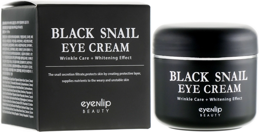 Eyenlip Крем для кожи вокруг глаз многофункциональный Black Snail Eye Cream - фото N1