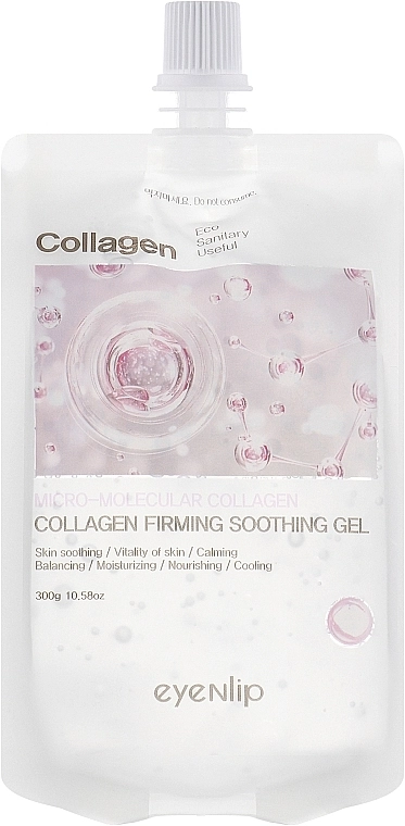 Гель для лица и тела - Eyenlip Real Collagen Firming Soothing Gel, 300 г - фото N1