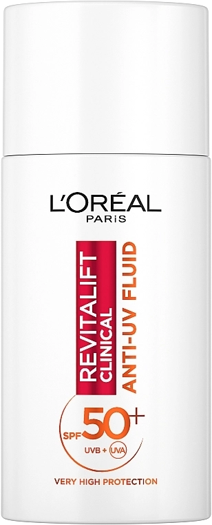 L’Oreal Paris Флюид с витамином С для защиты лица SPF 50+ Revitalift Clinical SPF50+ Anti-UV Fluid - фото N1