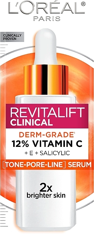 L’Oreal Paris Сыворотка с витамином С для придания сияния коже лица Revitalift Clinical Vitamin C - фото N2