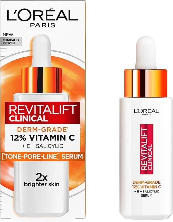 L’Oreal Paris Сыворотка с витамином С для придания сияния коже лица Revitalift Clinical Vitamin C - фото N3