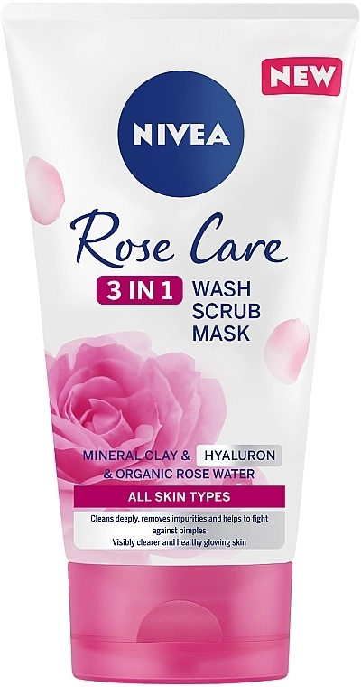 Nivea Гель, скраб и маска 3в1 Rose Care - фото N1