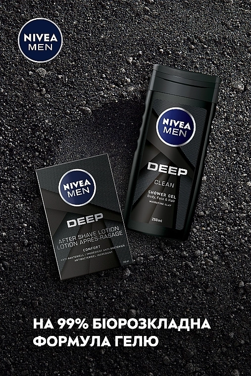 Nivea Набор мужской MEN Deep Control 2023 (sh/lot/100ml + sh/gel/250ml) - фото N4