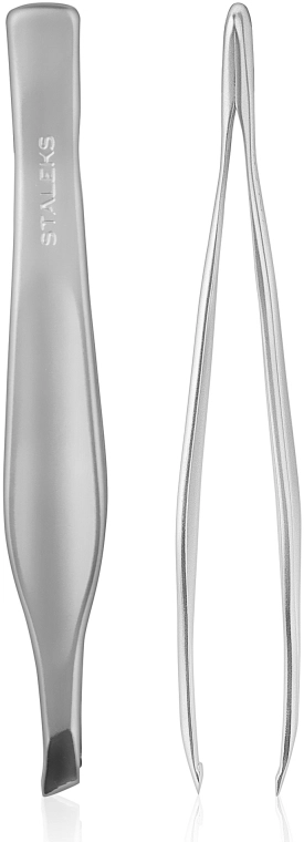 Staleks Пинцет для бровей, широкие скошенные кромки ТВС-30/3 Beauty & Care 30 Type 3 - фото N1