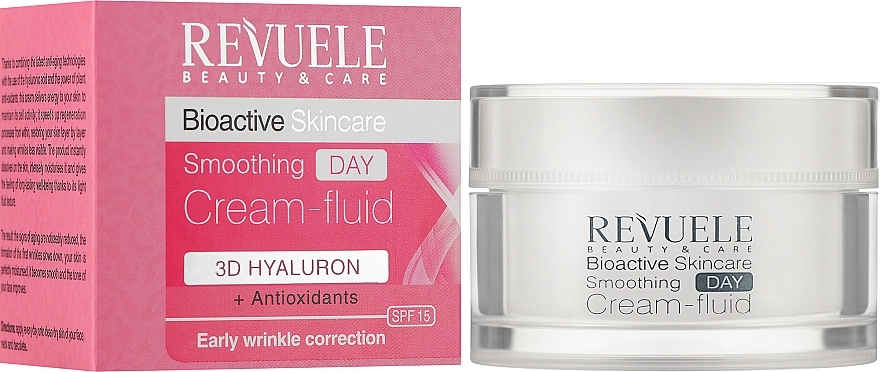 Revuele Дневной крем-флюид для лица Bioactive Skincare 3D Hyaluron Smoothing Day Cream-Fluid - фото N1