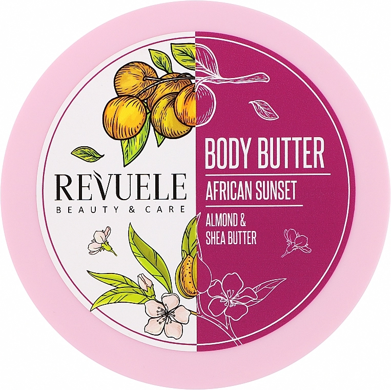 Revuele Баттер для тела "Миндаль и ши" African Sunset Almond & Shea Body Butter - фото N1