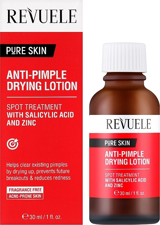 Revuele Лосьон для подсушивания прыщей Pure Skin Anti-Pimple Lotion - фото N2
