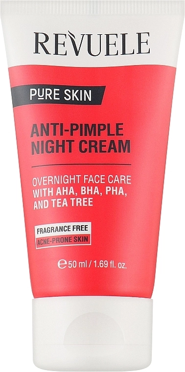 Revuele Крем ночной для лица против прыщей Pure Skin Anti-Pimple Night Cream - фото N1