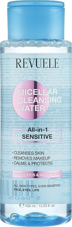 Revuele Мицеллярная вода для чувствительной кожи Micellar Cleansing Water All-In-1, 400ml - фото N1