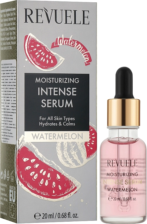 Revuele Сироватка для обличчя "Кавун" Moisturizing Intense Serum Watermelon - фото N2