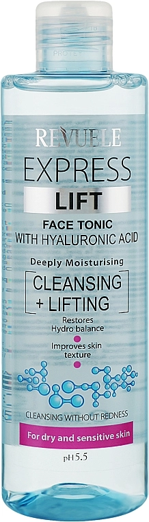 Revuele Лифтинг-тоник для лица с гиалуроновой кислотой Express Lift Hyaluronic Face Tonic - фото N1