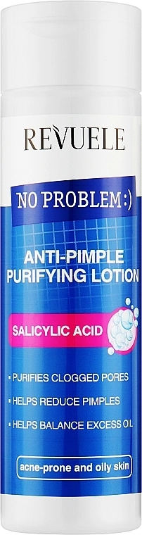 Лосьон с салициловой кислотой - Revuele No Problem Salicylic Acid Anti-Pimple Purifyng Lotion, 200 мл - фото N1