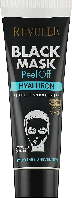 Revuele Чорна маска для обличчя "Гіалурон" Black Mask Peel Off Hyaluron - фото N1